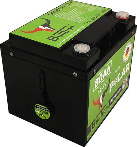 Bulltron 80Ah Polar LiFePO4 12.8V Akku mit Smart BMS, Bluetooth App und Heizung 0% nach §12 Abs. 3 UstG