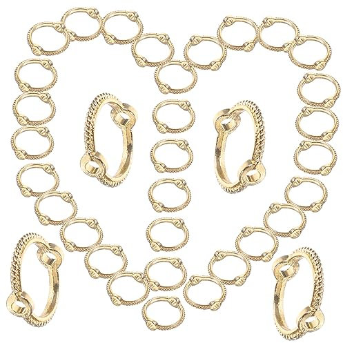 PHENOFICE 50stücke Runde Metallperlenrahmen Für DIY-schmuckherstellung Geeignet Für Ohrringe Armbänder Und Halsketten Metallrahmen Für Abstandsperlen