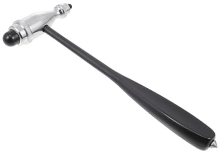 Gatuida Martillo de Diagnóstico Neurológico de Metal Plexor de Doble Cabeza, Mango de Aleación de Zinc Resistente, Kit de Prueba Multifunción para Reflejos Musculares y Percusión Médica