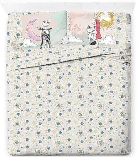 Jay Franco Juego de sábanas con sábana bajera, encimera y funda de almohada, ropa de cama ultrasuave con funda de almohada para decoración de habitación, beige, 4 piezas, tamaño Queen