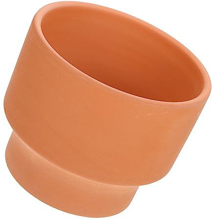 CAXUSD Blumentöpfe Für Pflanzen Keramiktopf Roter Ton 14 X 12 cm Robustes Und Modisches Design Zur Dekoration