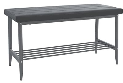 Vicco Sitzbank Grand, Grau, 85 x 35 cm | zur Verwendung als Essgruppe in Küche oder Esszimmer