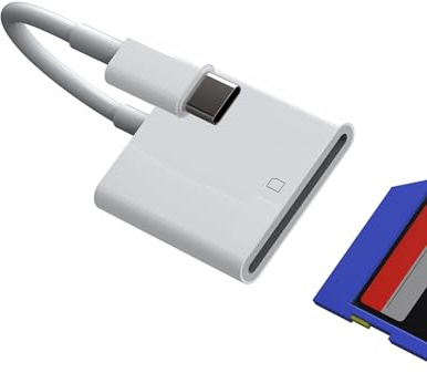 SD-Kartenleser USB C für iPhone 16 15 Pro Max Adapter für Apple iPad kompatibel mit Samsung Android MacBook Thunderbolt Kabel Typ C Kamera Kartenleser Daten Übertragung Speicherung