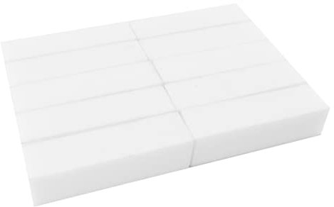 TOVINANNA 10pezzi Blocco Tampone Per Unghie Quattro Lati Spugna Abrasiva Per Levigatura Strumenti Per Manicure Per Domestico o Salone Per Unghie Naturali e Finte