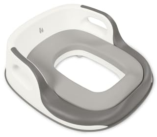 hauck Toilet Baby Seat, Grau - Universeller Toilettensitz für Kinder ab 18 Monaten, Einfache Befestigung an der Toilettenbrille, WC Aufsatz Einfach Abwischbar