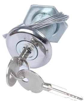 Fenteer Kit de cerradura de liberación de emergencia para puerta de garaje con llaves, cerradura industrial para portón pequeño, de rendimiento, Style C