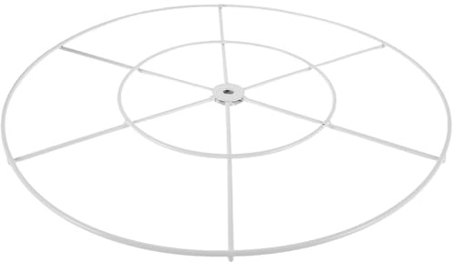 SEWACC Aro metálico de Hierro de 40 cm para Cortinas de Boda, Soporte Redondo para Manualidades y decoración en Eventos, Marco Tubular Resistente para Dosel y Celebraciones