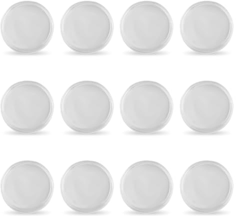 Lotsdonxia 12 Pcs Coin Capsules, Clear Plastic Coin Holders, Applicable for Coin Collection