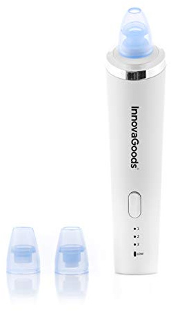InnovaGoods - Elektrischer Mitesser-Gesichtsreiniger PureVac, Tiefenreinigung, USB-aufladbar, 3 Intensitätsstufen, Ergonomisches Design, ABS, Mehrfarbig, 5cm