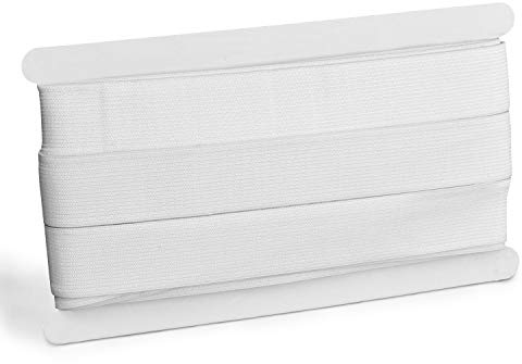 ZADAWERK® Cinta elástica - 3 cm x 10 - blanco - goma para coser - reparar - extender - artesanía - trabajos manuales