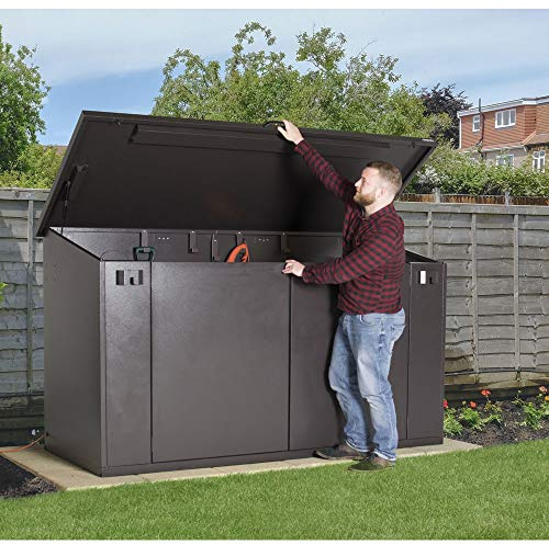 Asgard 8x4 Access E Plus Metal Garden Storage Unit Green