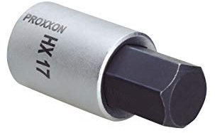 Proxxon 1/2 Zoll Steckschlüsseleinsatz HEX 17, 55 mm lang