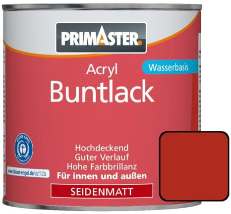 Primaster Acryl Lack RAL 3000 guter Verlauf hoch deckend