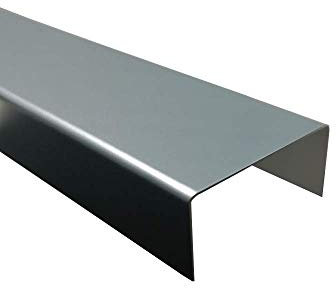 U Profil Alu Anthrazit, 1000mm U-Profil Dekor außen 20x130x20 mm Schenkelinnenmaß aus Alu Ral7016 Anthrazitgrau 0,8 mm stark U Leiste Ral 7016,Winkelblech,