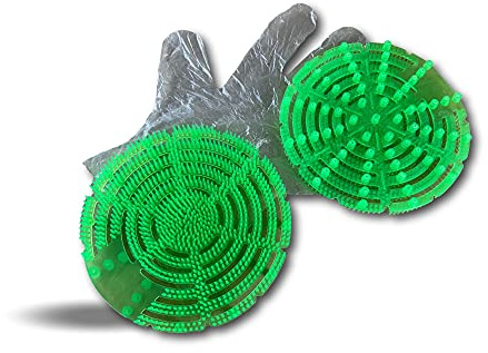 Pack de 6 écrans urinoir anti splash | Ø 17 cm | Agrume | Désodorisant | Anti bactéries | Vert clair | Filtre | S'adapte à tous les urinoirs | Hotel restaurant école | Kibros URISPLVECx3