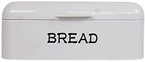 ABGRC Cocina Panera Panera Rectangular, panera de Metal para mostrador de Cocina, contenedor de Almacenamiento de Alimentos Secos Multifuncional, Soporte de Pan Grande Decoración