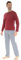 CHRISTIAN CANE Pyjama Long Bordeaux DAUBIAS
