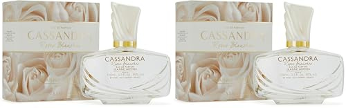 JEANNE ARTHES - Parfum Femme Cassandra Roses Blanches - Eau de Parfum - Flacon Vaporisateur 100 ml - Fabriqué en France À Grasse (Lot de 2)
