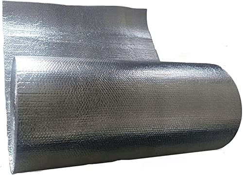 Aluminium Luftpolsterfolie, Isolierung, Heizkörper, reflektierende Folie, Isolierfolie, doppelte Aluminium Luftpolsterfolie, Selbstklebende Isolierung, Thermofolie (Größe: 1 x 2 m (39 Zoll x 6,5