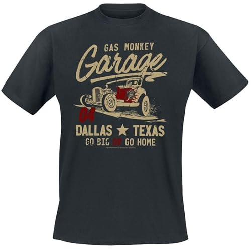 Gas Monkey Garage Go Big Or Go Home Männer T-Shirt schwarz XXL