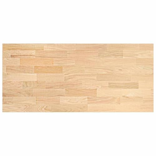 vidaXL Küchenarbeitsplatte 140x63,5x4 cm Massivholz Eiche Rechteckig