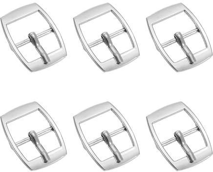 sourcing map Metal Roller Buckle, Single Prong Belt Buckle Center Bar | Buckle for Leather Craft