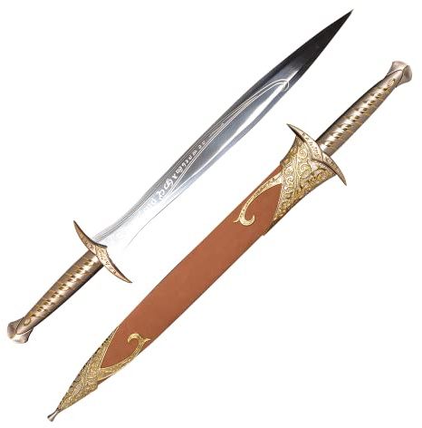 Claymeur 62,5 cm Edelstahl Elben Schwert Gelb, lange Version | für Cosplay, Kollektion