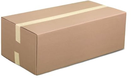 HaGa® Caja de Cartón Mudanza Almacenaje de 65 cm x 25 cm x 25 cm, Compatible con DHL (10 Unidades, Compacta, Resistente, Fácil Aplicación)