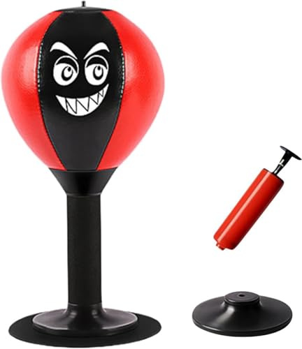 Divertente sacco da boxe da scrivania, sacco da boxe con ventosa, resistente palla da boxe per alleviare la rabbia, palla da allenamento da boxe, sollievo dall'umore, per parete, piastrelle, tavolo