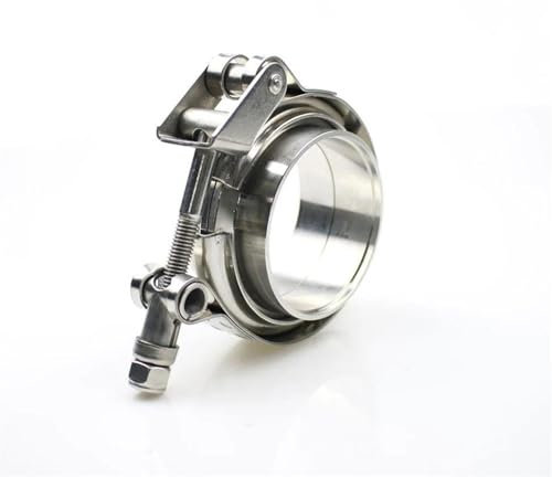 EKEGUY Tuyau d'Échappement Collier Serrage V Tuyau D'échappement Acier Inoxydable 304 2'' 2,5 3 3,5 4'' Kits Colliers Serrage V Bride Mâle Femelle Tuyaux Queue de Voiture(4inch)