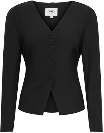 ONLY Onlclever Life L/S Fit Blazer TLR, Nero, 40 Donna