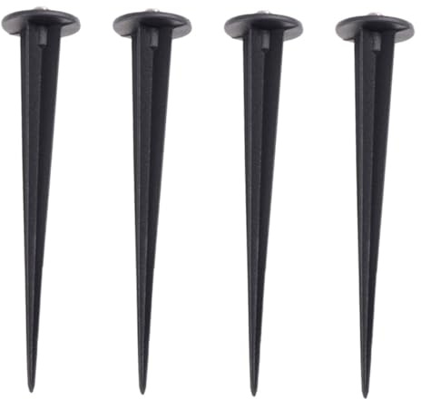 Gatuida 4 Piezas Picas de Aluminio para Jardín para Fijación de Lámparas Solares Césped y Exterior Resistente y Práctico de Accesorio para Decoración Fiestas al Aire