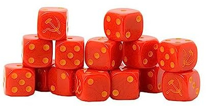 Warlord Games, Soviet Union D6 Bolt Action (16) Dice