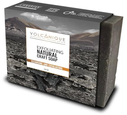 Volcanique Sapone Esfoliante Artigianale con Cenere Vulcanica - 100 gr