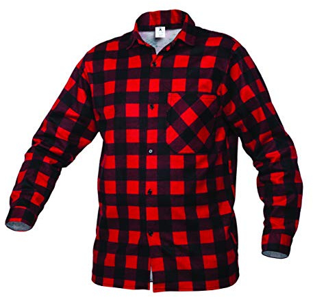 Gahibre 529 Camisa franela roja, 100% algodón 170 gramos