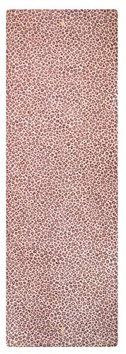Mala HYBRID Premium Yogamatte Honey Leopard aus Naturkautschuk mit Mikrofaser-Oberfläche für Bikram-Yoga, Hot-Yoga, Vinyasa, Crossfit, Fitness und andere Workouts