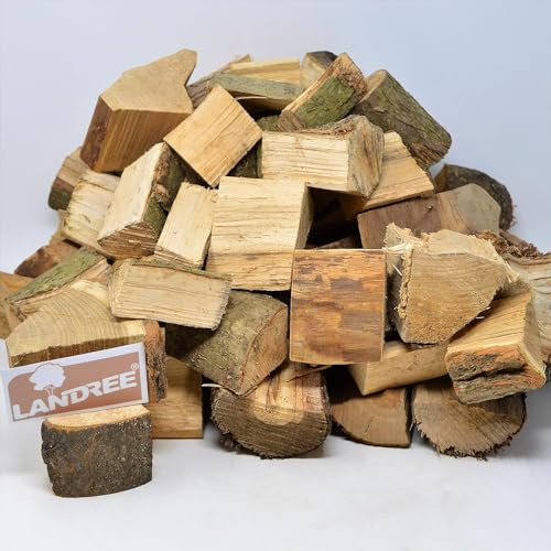 BBQ Grillholz 8Kg - von Landree® - die (saubere) Alternative zu Kohle oder Briketts - direkt vom Holzhof aus Schleswig-Holstein (Eiche)