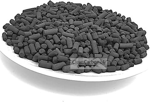 20 litres Granulés de Charbon Actif CleanCarbon24 Ø4 mm | Recharge pour purificateurs d'air et filtres à fumée | Idéal pour l'amélioration de la qualité de l'air intérieur | Doublement sans poussière