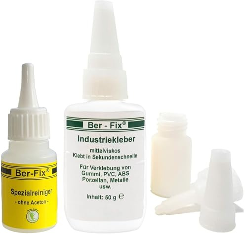 Ber-Fix® Industriekleber mittelflüssig – Universal 50g + Leerflasche