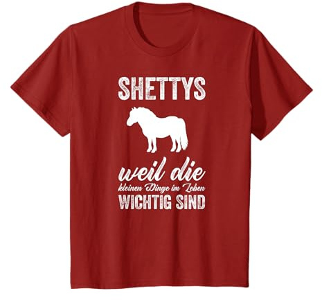 Shetty Shetland Pony Reiter Damen Mädchen T-Shirt
