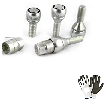COMPATIBLE AVEC PEUGEOT 308, Bipper, Partner,508, 3008, 5008, 208,2008,e-208,e-2008, 308 2021 2003 in poi(BE8/D)KIT VIS BOULONS ANTIVOL POUR PNEUS DE VOITURE POUR JANTES EN ALLIAGE JEU DE 4 PINS+2CLÉS