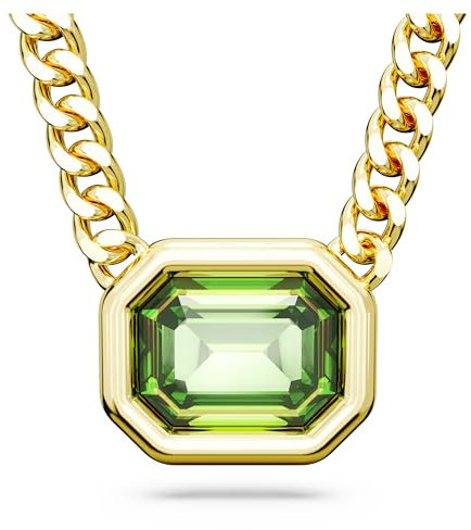 Swarovski Millenia Armband, Vergoldetes Damenarmband mit Grünen Elementen und Strahlenden Swarovski Kristallen