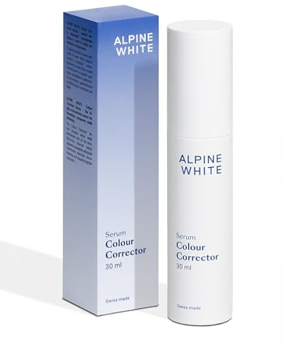 ALPINE WHITE Colour Corrector Serum - das Silbershampoo für weiße Zähne I Sichtbar weissere Zähne | Für tägliche Anwendung I Schonende Zahnaufhellung