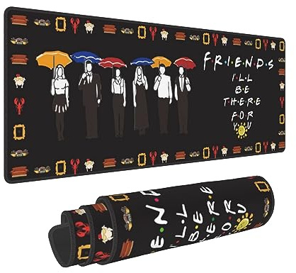 Friends tv Show Merchandise Mouse Pads with Design Novelty Large Keyboard Pad Non-Slip Extended Full Desk Cute Keyboard Mat Waterproof XXL Gaming Mousepad Gifts Notebook Office Computer mat