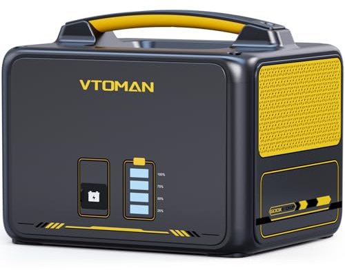 VTOMAN Jump 600X Extra Battery 640Wh- for Jump 600X Portable Power Station | LiFePO4 Expansion Battery Emergency Power Supply with BMS Protection, for Home Use, Backup, Camping, Blackout, RV, Vans