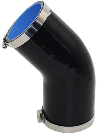 Ansaugrohr Universeller Silikonschlauch, 45-Grad-Anschluss, Auto-Ladeluftkühler, Turbo-Ansaugrohr-Kupplung Lufteinlässe (Size : 25MM)