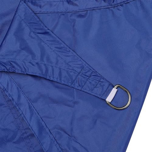Voile D'ombrage Triangle, Matire Impermable Lavable Voile D'ombrage Grande Anti UV Filet Dombrage avec Accessoires pour Extérieur Terrasse,Royal Blue,5x5x7.1M