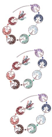 Cabilock 3stücke Chakra Lebensbaum Auto Hängedekoration Natürlichem Stilvolles Fenster Und Wandornament Für Und Glück Für Schlafzimmer Und Hochzeiten