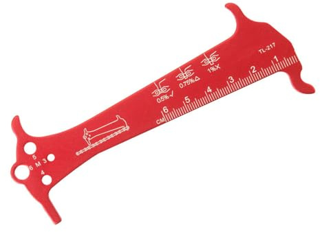 KAKASEA Bicycles Chain Wear Indicators Checker Cycling Chain Gauge Measuring Ruler Road Bike Chain Repair Tool