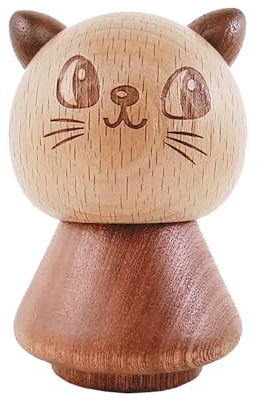 Zahnstocherhalter aus Holz, Zahnstocherbox für Katzen, Zahnstocherhalter, Zahnstocherspender aus Holz, einzigartige Dekoration für Zuhause, niedlicher Zahnstocherspender